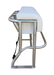 INSHORE SERIES CONVERTIBLE BACKREST & TWO STAINLESS CUP HOLDERS LEANING POST